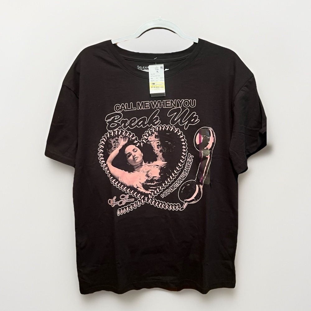 Selena Gomez T-Shirt NWT "Call Me When You Break Up" Bravado‎ Official Merch XL